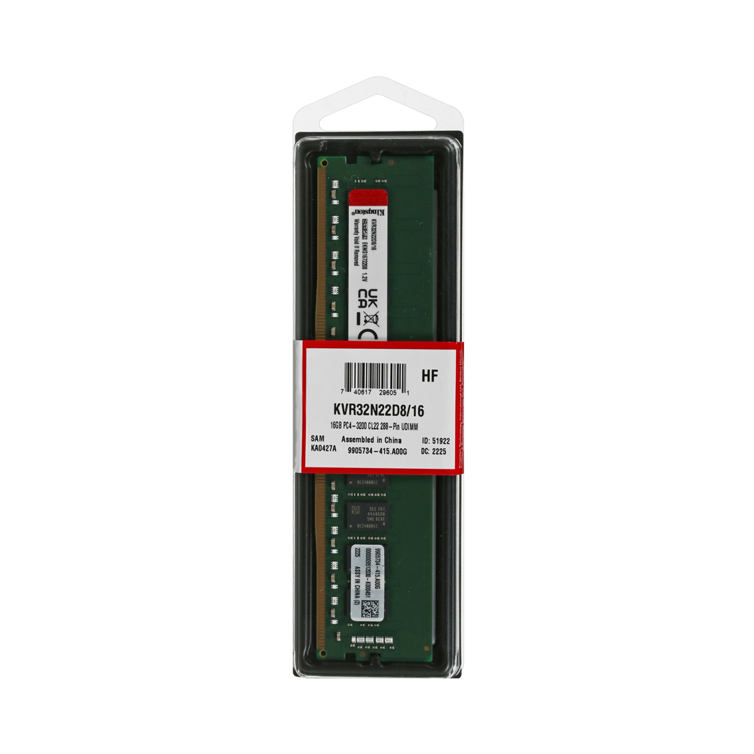 Оперативная память Kingston KVR32N22D8/16WP DDR4 16GB 3200MHz – купить недорого с доставкой по Алматы и Казахстану