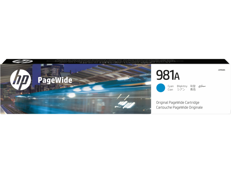 HP 981A Cyan Original PageWide Cartridge для HP PageWide Enterprise Color 556,MFP 586