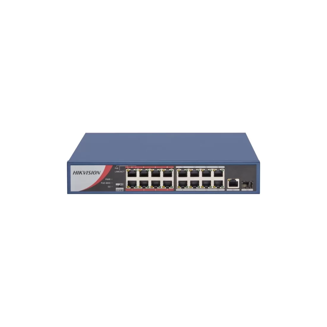 Коммутатор Hikvision DS-3E0318P-E/M(B), 8 портов 1 Гбит/с, 1×SFP, PoE, неуправляемый – купить недорого с доставкой по Алматы и Казахстану