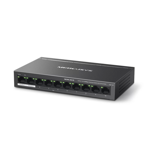 Коммутатор Mercusys MS110P, 10 портов 100 Мбит/с, PoE+, неуправляемый — купить в Казахстане | neom.kz