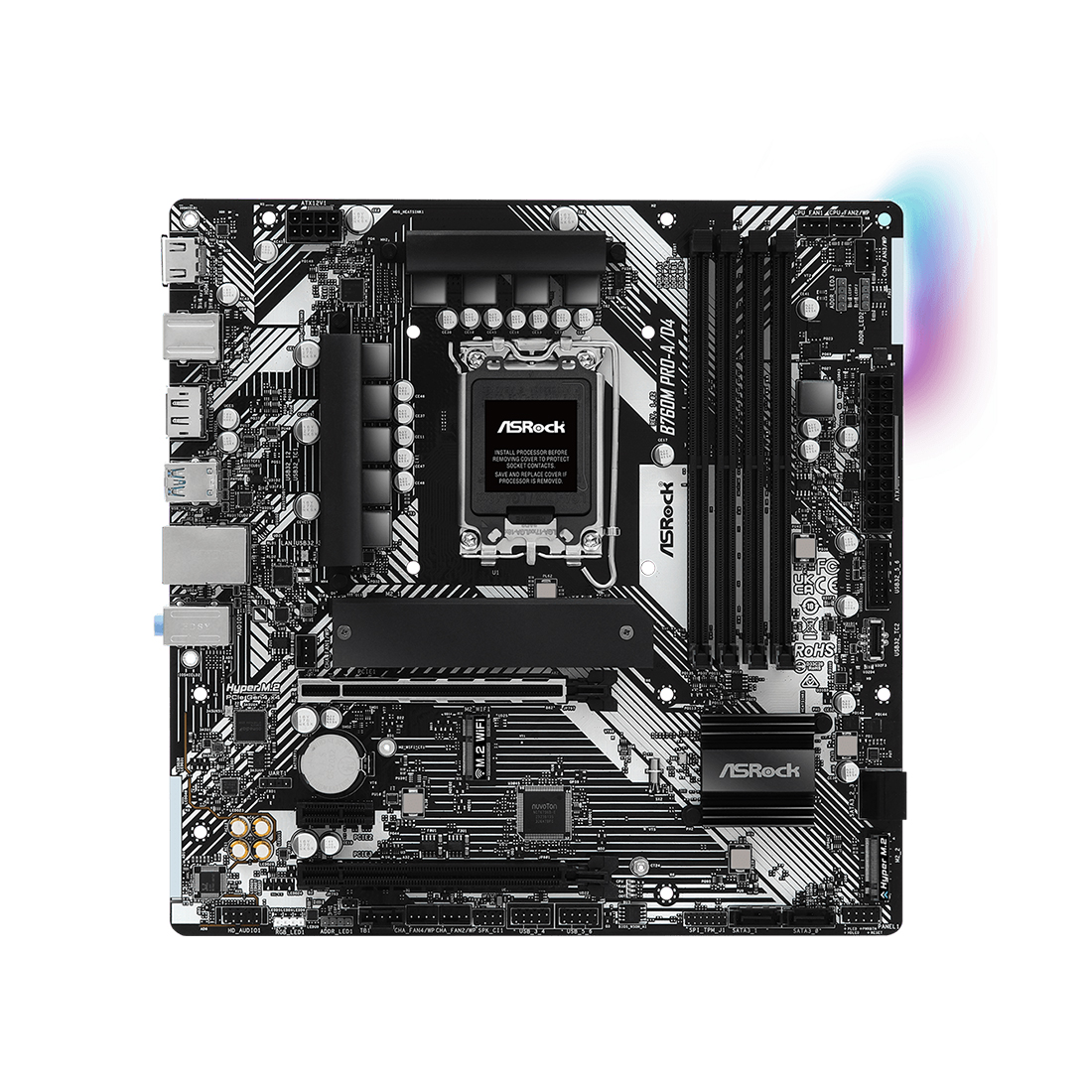 Материнская плата ASRock B760M PRO-A/D4 LGA1700 B760 DDR4 Micro ATX