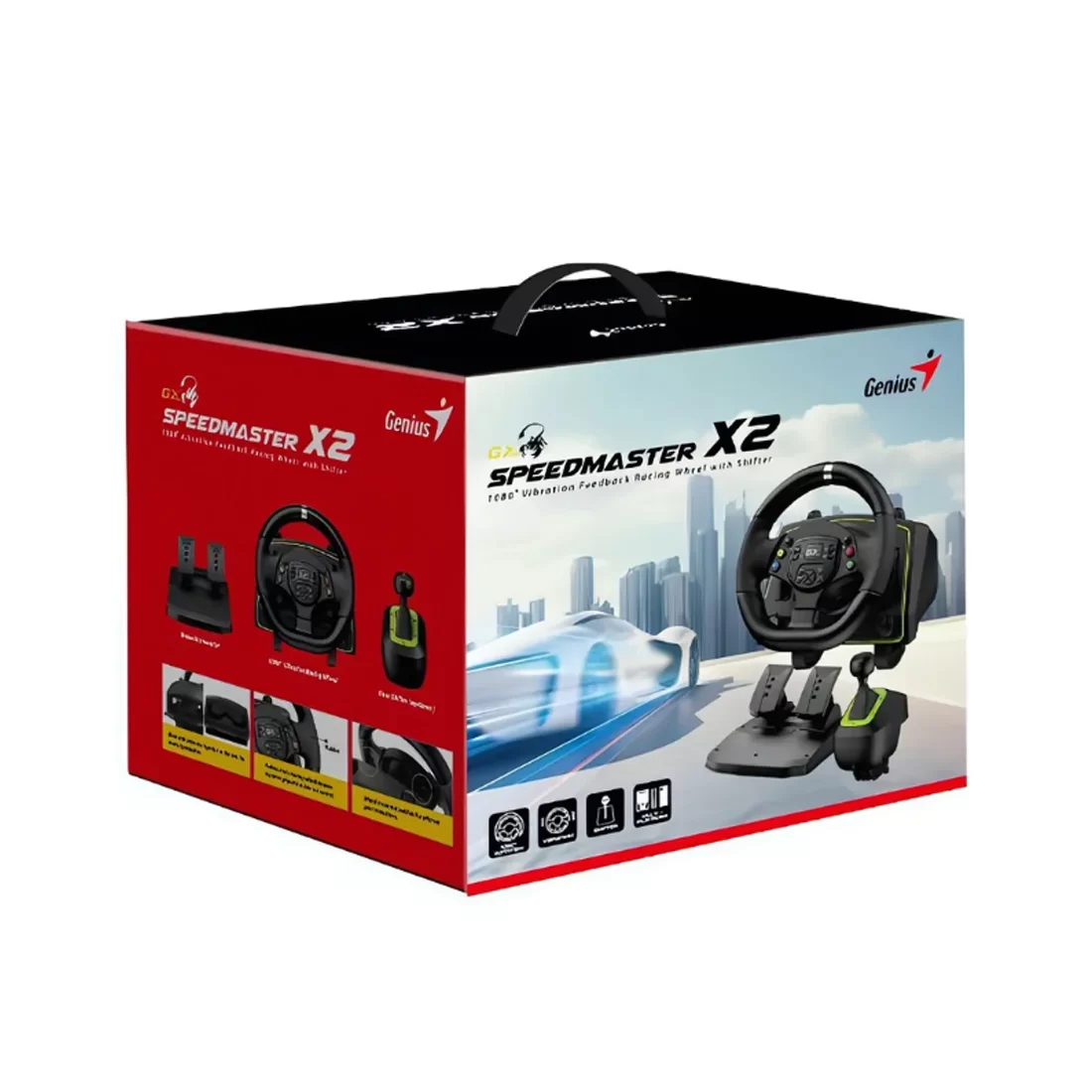 Игровой руль Genius Speed Master X2 Черный – купить недорого с доставкой по Алматы и Казахстану