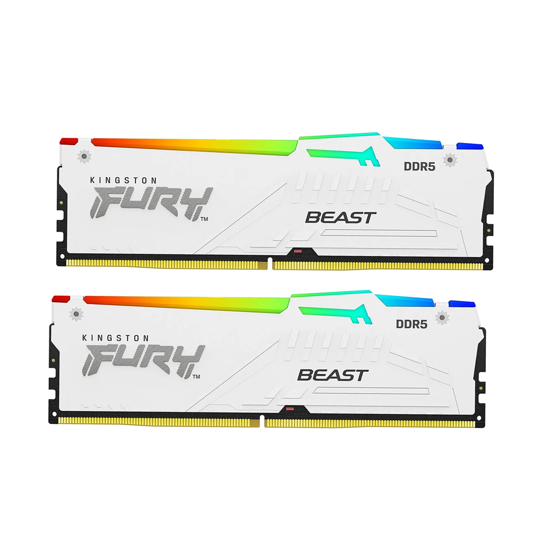 Комплект модулей памяти Kingston FURY Beast KF560C36BWEAK2-64 DDR5 64GB (Kit 2x32GB) 6000MHz, White — оперативная память RAM фото 2