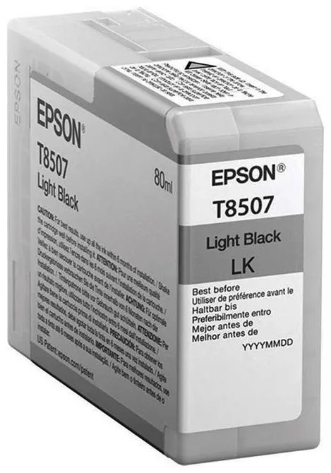 Струйный картридж Epson T850700 UltraChrome HD, Light Black, 80 мл (C13T850700) — купить в Казахстане | neom.kz