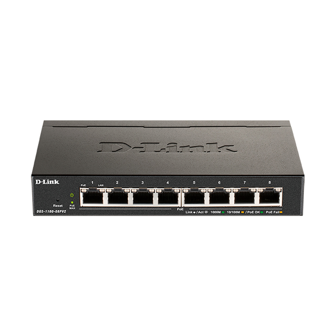 Коммутатор D-Link DGS-1100-08PV2/A4A, 8 портов 1 Гбит/с, PoE, управляемый L2 – купить недорого с доставкой по Алматы и Казахстану