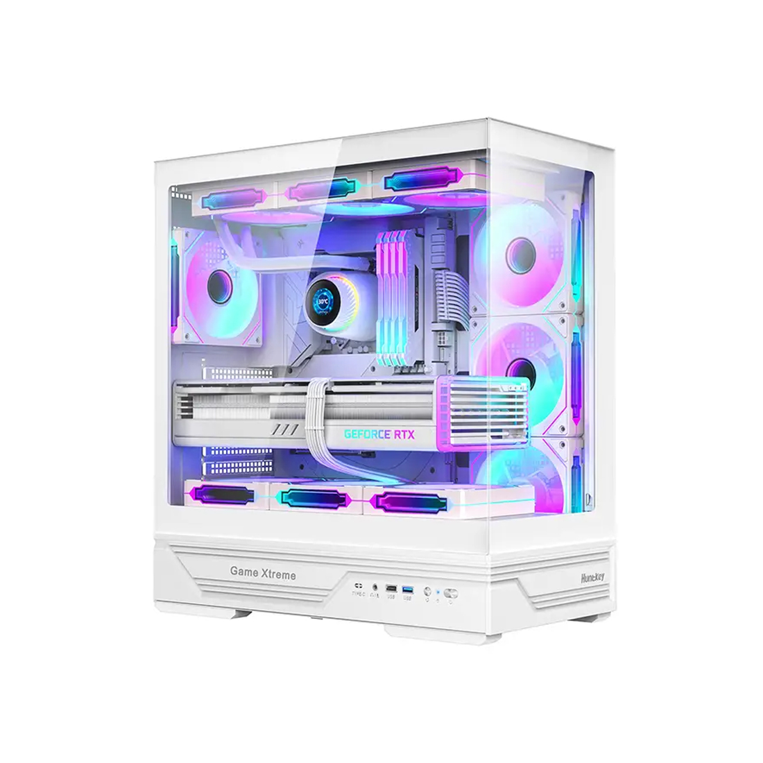 Компьютерный корпус Huntkey GX760A Fortune White без Б/П