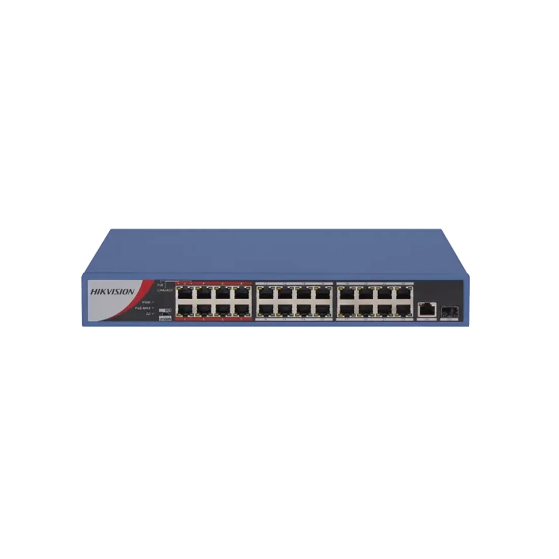 Коммутатор Hikvision DS-3E0326P-E/M(C), 24 порта 1 Гбит/с, 1×SFP, PoE, неуправляемый – купить недорого с доставкой по Алматы и Казахстану фото 2