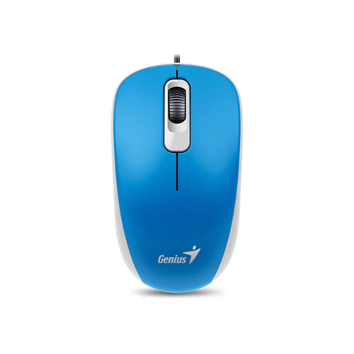 Мышь проводная Genius DX-110, 3 кнопки, 1000 dpi, синяя — купить в Казахстане | neom.kz