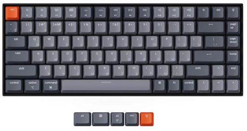Клавиатура Keychron K2 Gateron G pro Brown, RGB, Black, USB – купить недорого с доставкой по Алматы и Казахстану