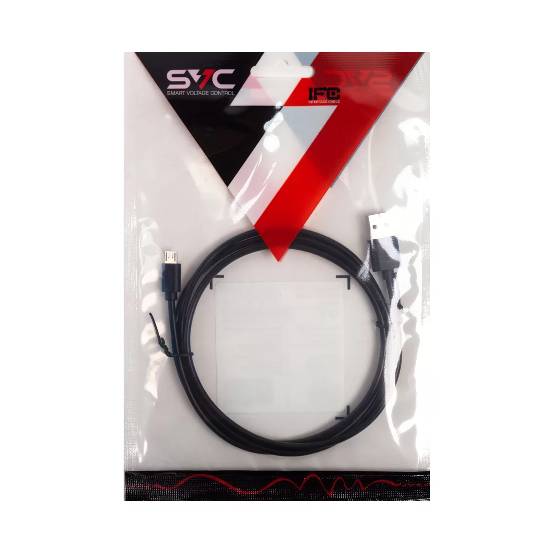 Переходник USB-Micro USB SVC USB-PV0120BK-P, Чёрный, Пол. пакет, 1.2 м – купить недорого с доставкой по Алматы и Казахстану