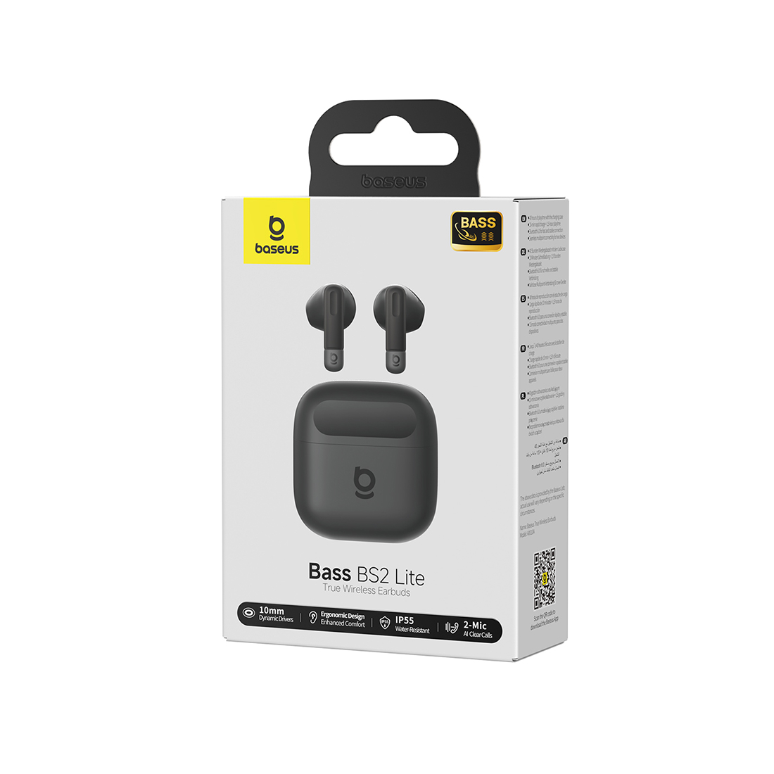Наушники TWS Baseus Bass BS2 Lite Cosmic Black (A0010A02), чёрные – купить недорого с доставкой по Алматы и Казахстану фото 3