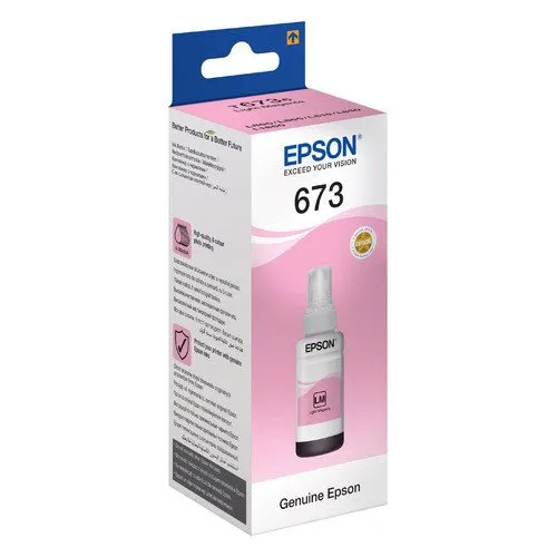 Чернила Epson L800 /ЖEЛTAЯ НАКЛЕЙКА, Light Magenta, 70 мл (C13T67364A_N) — купить в Казахстане | neom.kz