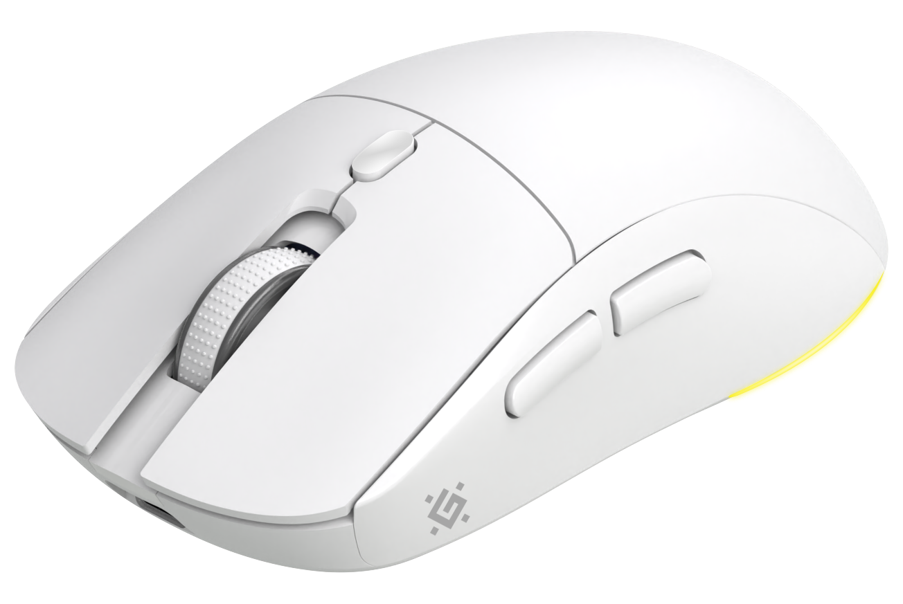 Мышь игровая беспроводная Defender Stone GM-551, 7 кнопок, 7200 dpi, белая