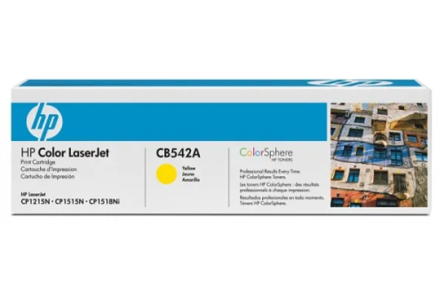 Картридж HP CB542A, Yellow — купить в Казахстане | neom.kz