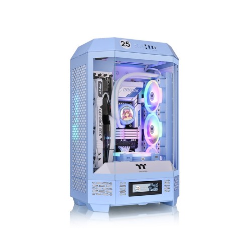 Корпус Thermaltake The Tower 300 Hydrangea Blue, Mini Tower, синий, без БП