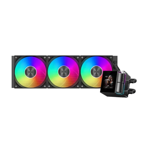 Система водяного охлаждения PCCooler DS360 ARGB Display Black 360 мм — купить в Казахстане | neom.kz