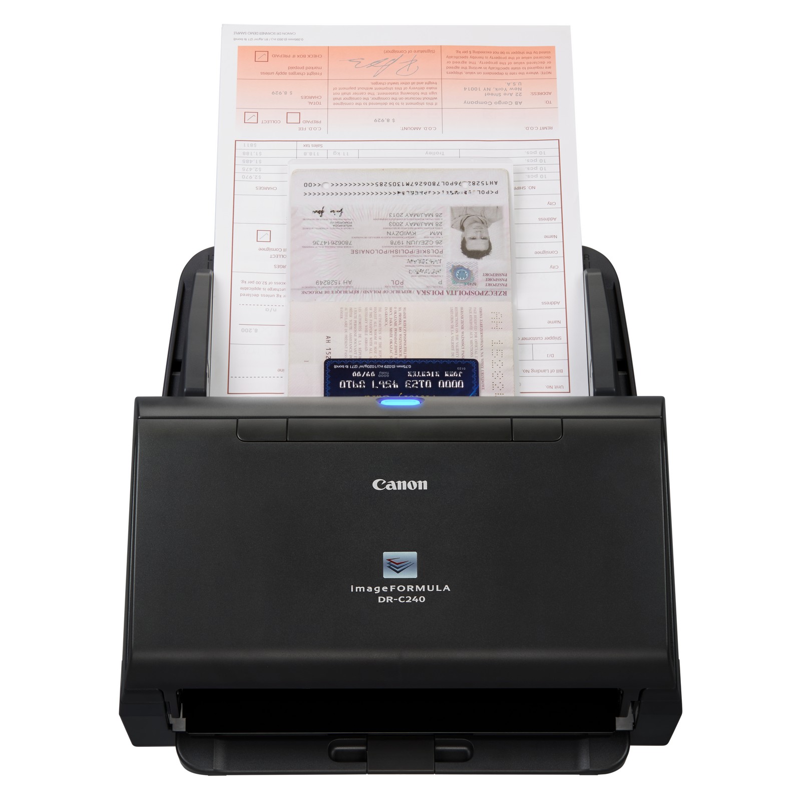 Сканер Canon imageFORMULA DR-C240 + Readiris PDF 25, протяжный, A4, 45 стр/мин (0651C003/bundle) сканер