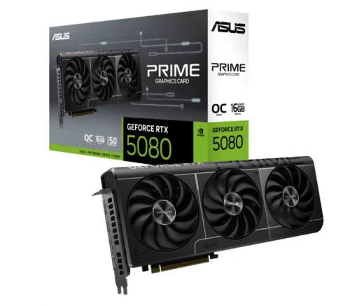 Видеокарта ASUS GeForce RTX 5080 Prime OC EVO 16GB GDDR7 (PRIME-RTX5080-O16G-EVO)