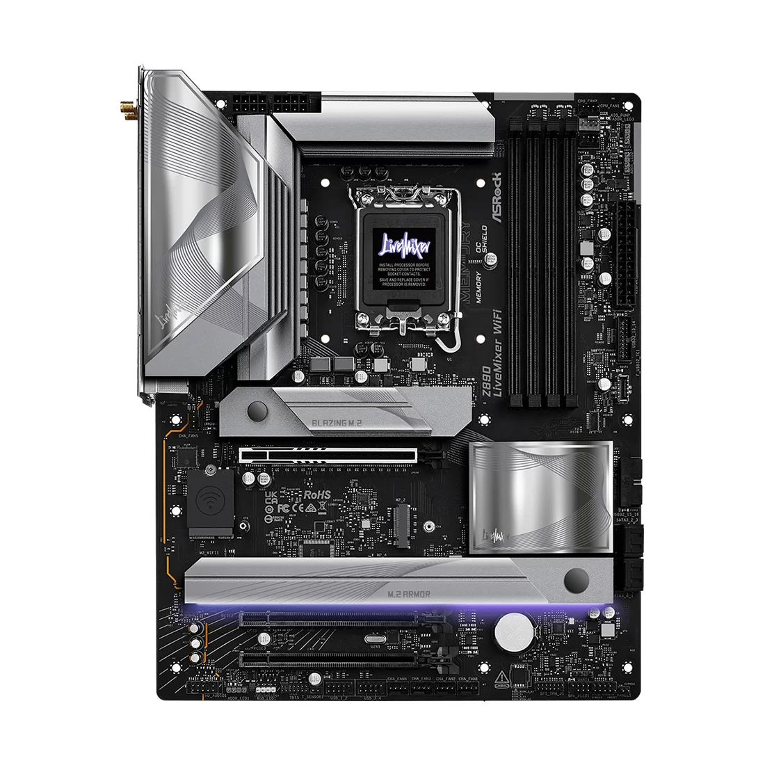 Материнская плата ASRock Z890 LiveMixer WiFi, LGA1851 – купить недорого с доставкой по Алматы и Казахстану
