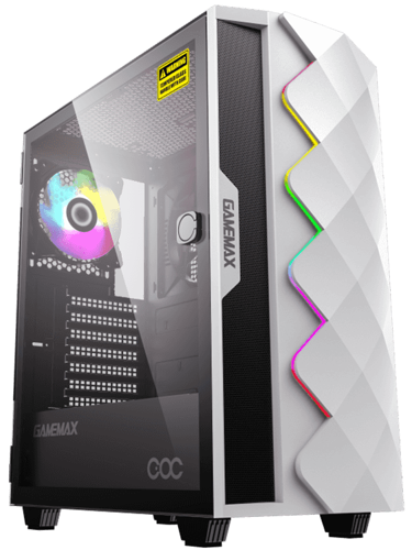 Корпус GameMax Diamond COC White, MATX, 1x120FAN, 1x140COC, без БП