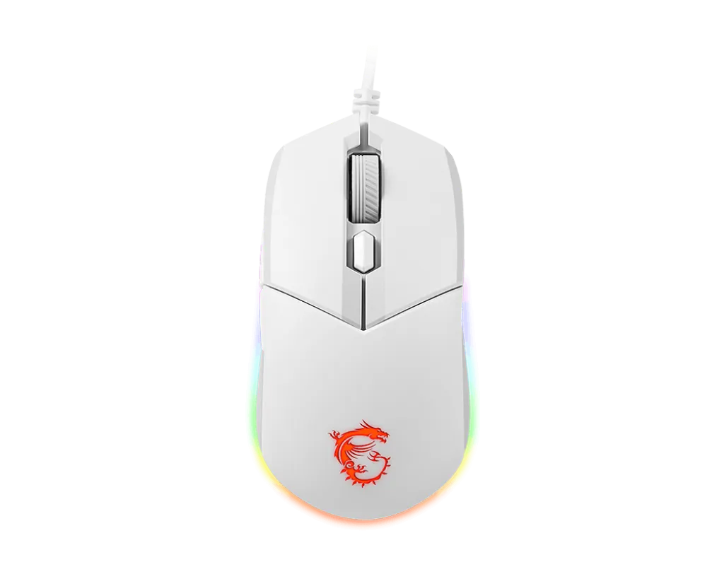 Мышь MSI Clutch GM11 Полноцветная RGB подсветка с 7 световыми эффектами. 5-уровневый сенсор White – купить недорого с доставкой по Алматы и Казахстану