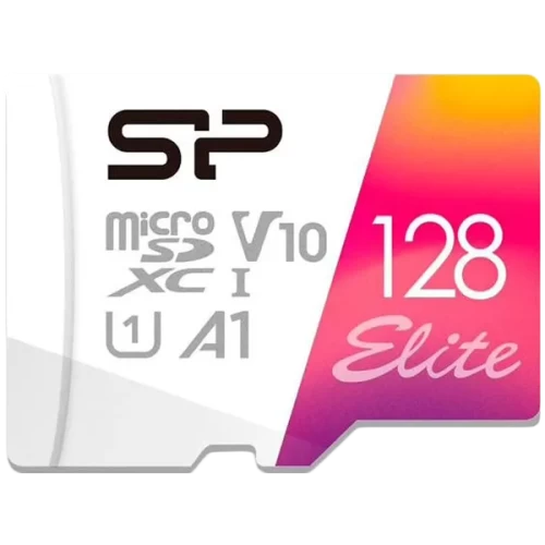 Карта памяти Silicon Power Elite Colorful microSDXC 128 ГБ, U1 V10 A1 — купить в Казахстане | neom.kz