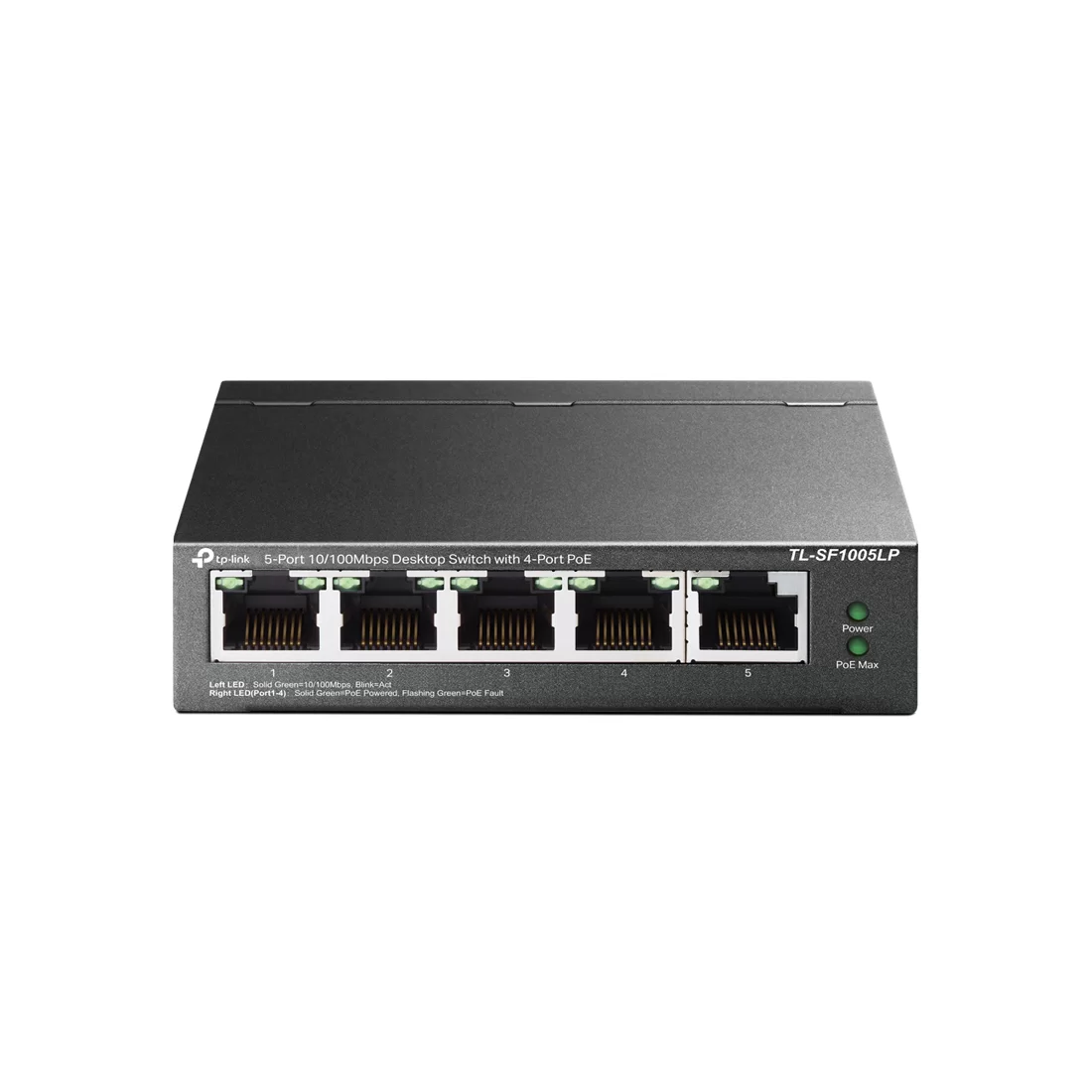 Коммутатор TP-Link TL-SF1005LP, 4 порта 100 Мбит/с, PoE, неуправляемый – купить недорого с доставкой по Алматы и Казахстану