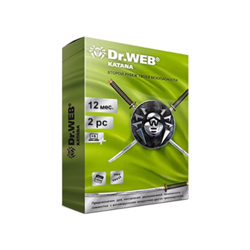Антивирус Dr.Web Katana 12М 2 ПК новая лицензия — купить в Казахстане | neom.kz