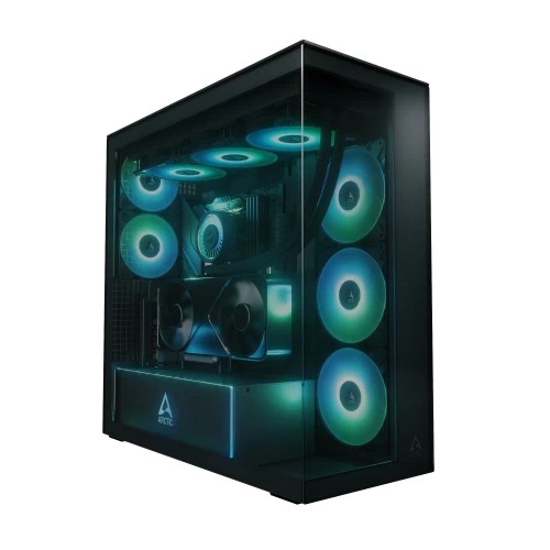 Корпус Arctic Xtender VG Tinted Glass, Big Tower, черный, без БП