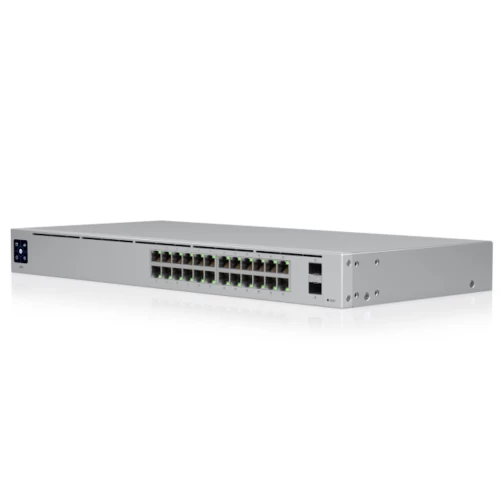 Коммутатор Ubiquiti USW-24, 24 порта 1 Гбит/с, 2×SFP, управляемый L2 — купить в Казахстане | neom.kz