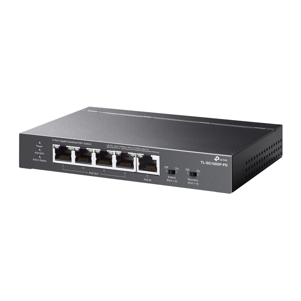 Коммутатор TP-Link TL-SG1005P-PD, 1 Гбит/с, PoE+