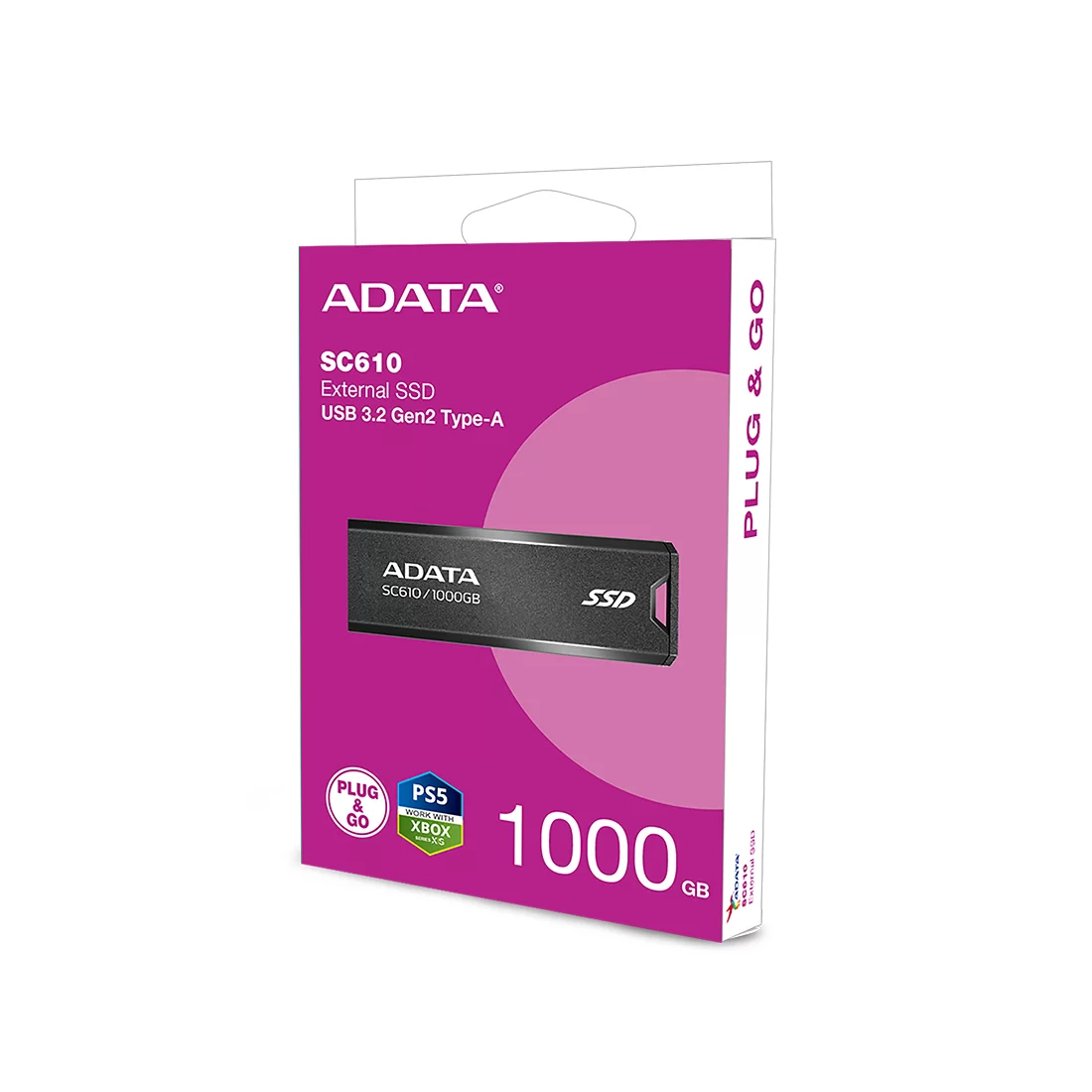 Внешний SSD диск ADATA 1TB SC610 Черный – купить недорого с доставкой по Алматы и Казахстану фото 3