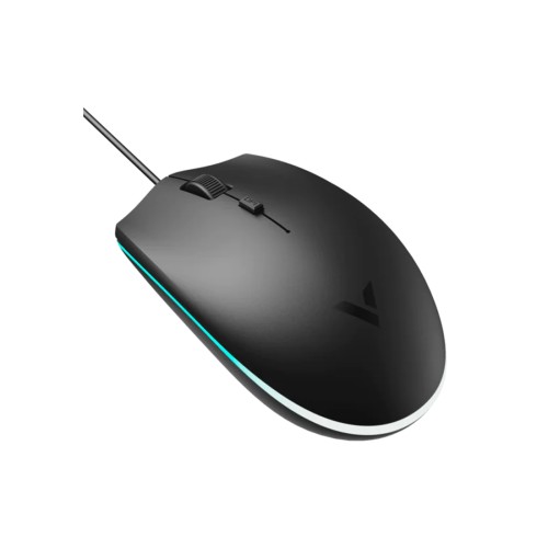 Мышь игровая проводная Rapoo V11S, 4 кнопки, 1600 dpi, чёрная — купить в Казахстане | neom.kz