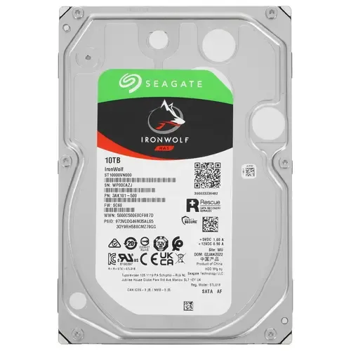 Жесткий диск для NAS систем 10Tb HDD Seagate IronWolf SATA 6Gbit/s 3.5" 7200 rpm 256Mb ST10000VN000 – купить недорого с доставкой по Алматы и Казахстану