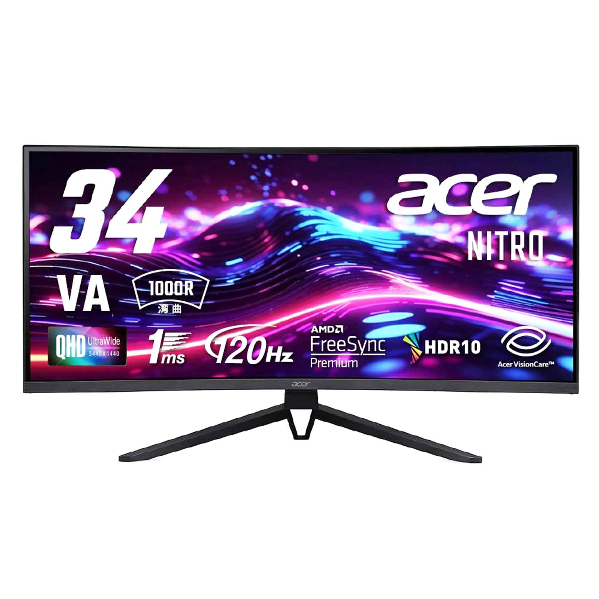 Монитор Acer Nitro ED343CURJ0bmiippx 34" UWQHD VA (UM.CE3EE.004) – купить недорого с доставкой по Алматы и Казахстану