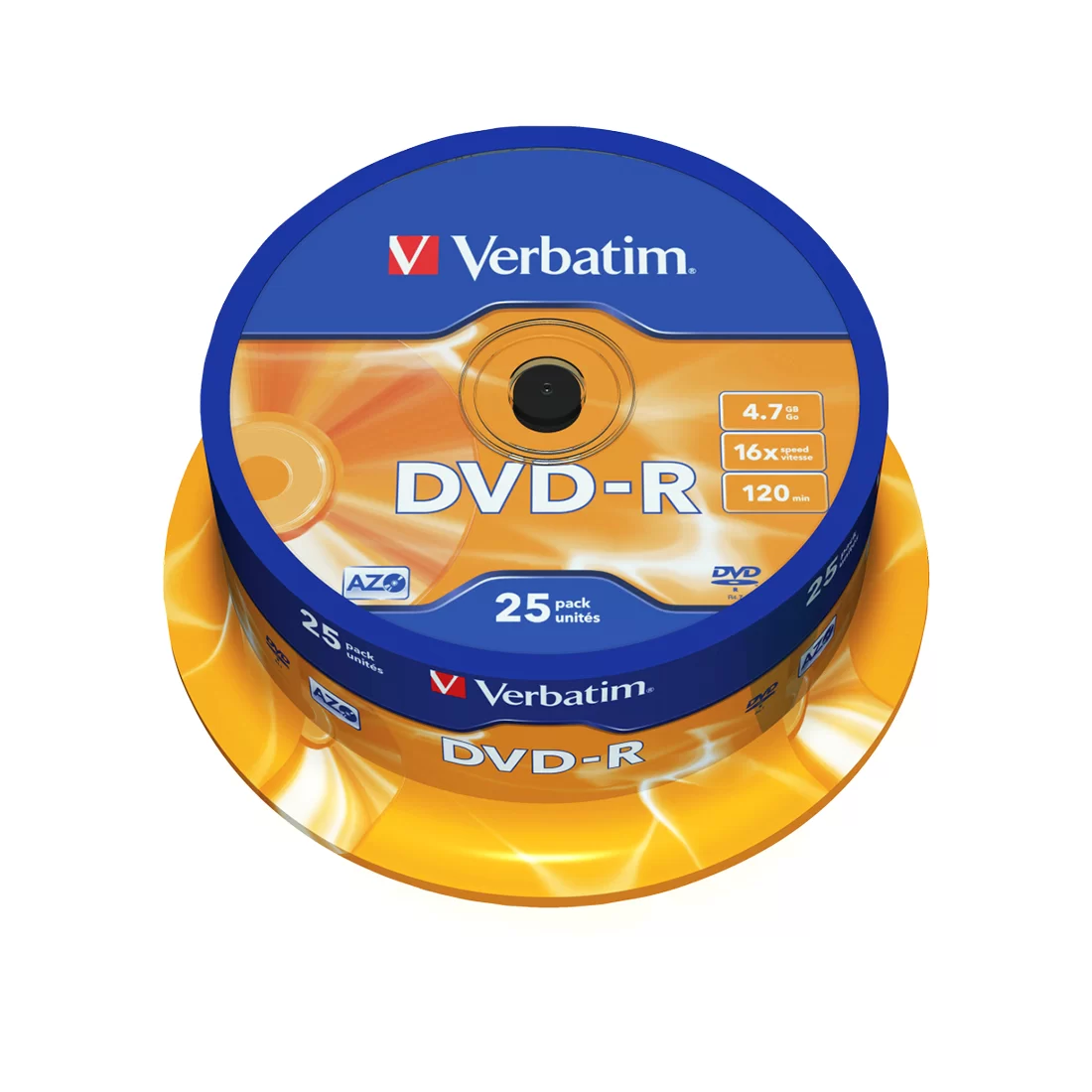 Диск DVD-R Verbatim (43522) 4.7GB 25штук Незаписанный – купить недорого с доставкой по Алматы и Казахстану