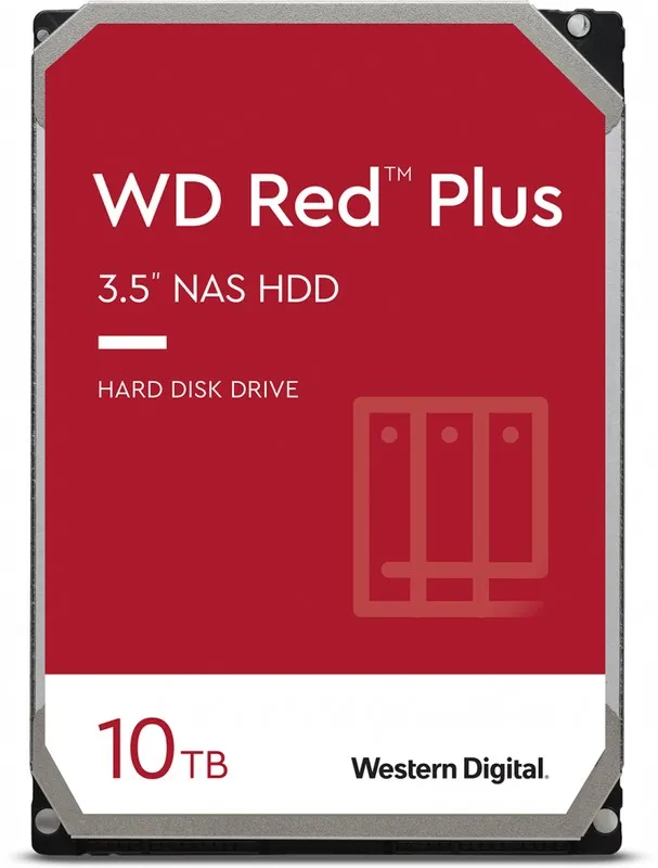 Жесткий диск для NAS систем HDD 10Tb Western Digital RED Plus SATA6Gb/s 3.5" 512Mb 7200rpm WD100EFGX