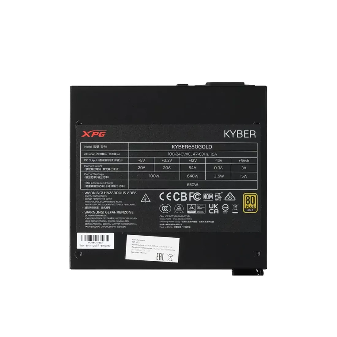 Блок питания XPG KYBER 650W Gold – купить недорого с доставкой по Алматы и Казахстану фото 3