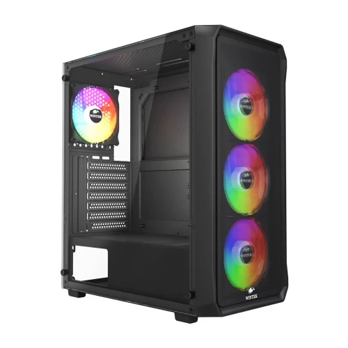 Корпус Wintek Tornado Pro PS195-B-M TG, Midi Tower, черный, без БП
