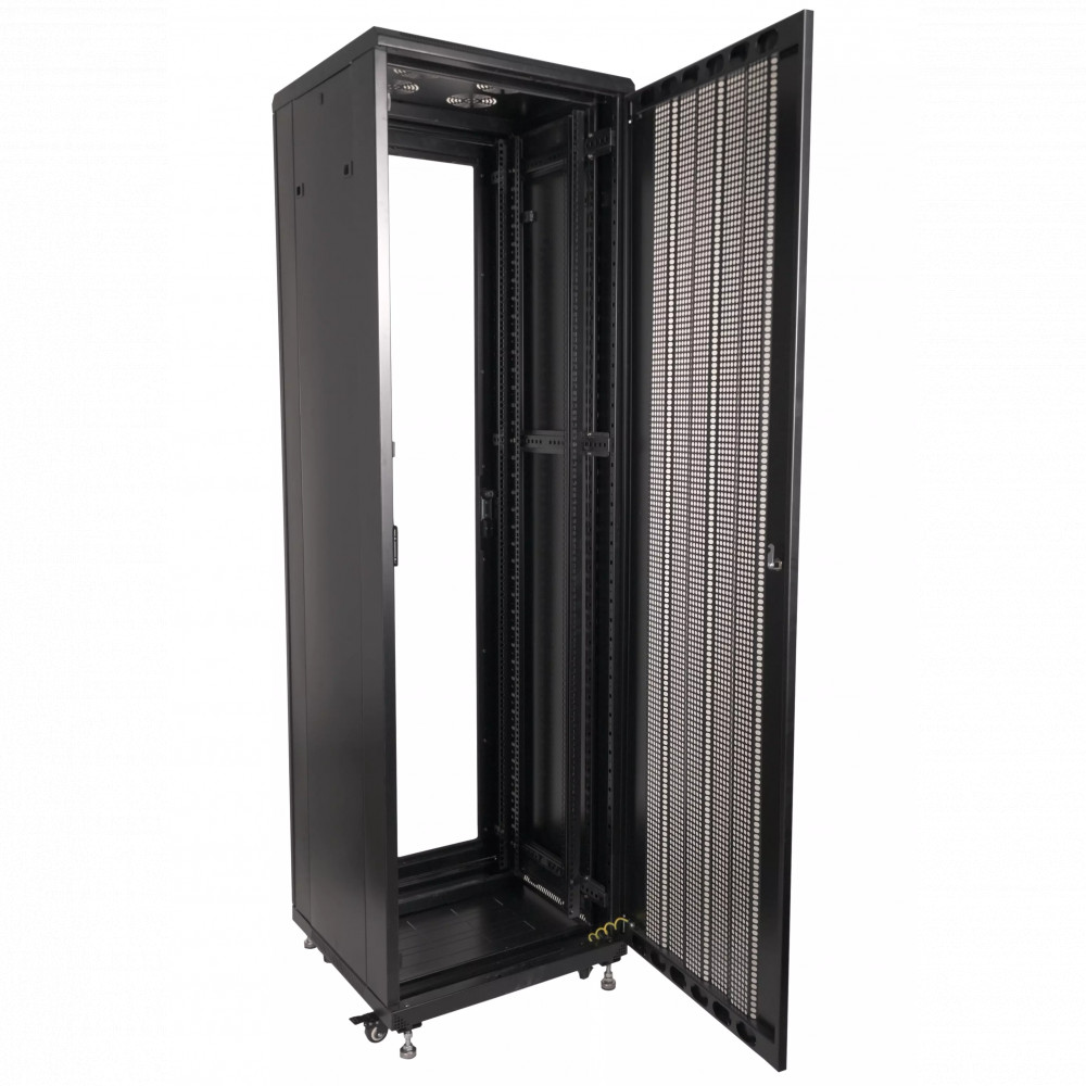 Шкаф серверный напольный Pixietech PXT-20-426012-54 19 дюймов 42U 600x1200x2000 мм, перфорированная дверь – купить недорого с доставкой по Алматы и Казахстану