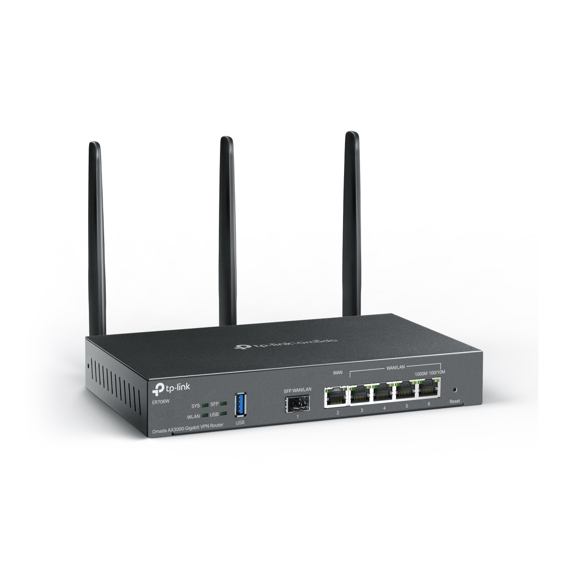 Wi-Fi роутер TP-Link ER706W, Wi-Fi 6 AX3000, 5 ГГц, 1×WAN + 4×WAN/LAN 1 Гбит/с – купить недорого с доставкой по Алматы и Казахстану