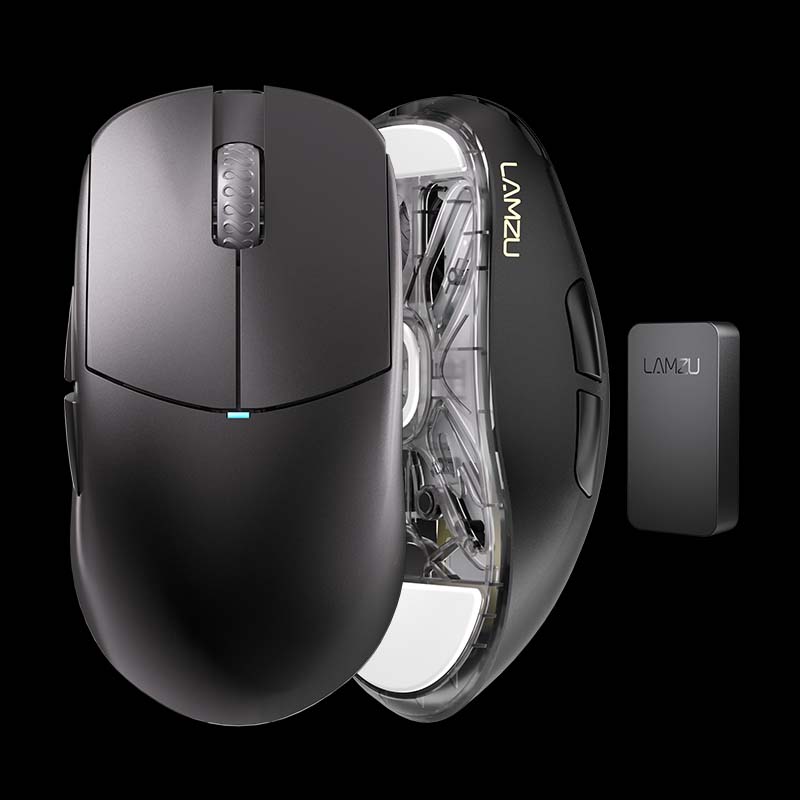 Мышь игровая беспроводная Lamzu Atlantis Mini 4K PAW3395, 26000 dpi, 4000 Гц, чёрная (751501425396) — купить в Казахстане | neom.kz