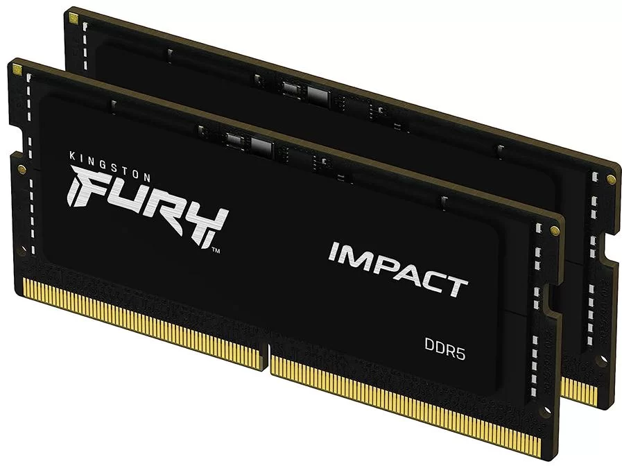 Оперативная память для ноутбука Kingston Fury Impact 64GB DDR5 4800MHz SO-DIMM (2x32GB) (KF548S38IBK2-64) — оперативная память RAM фото 3