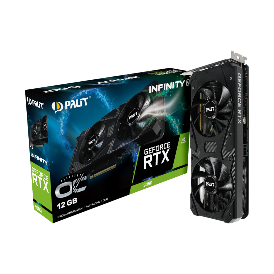 Видеокарта Palit GeForce RTX 3060 Infinity 2 OC 12GB GDDR6 (NE63060U19K9-PG190L)