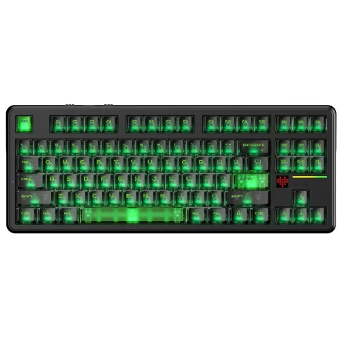 Клавиатура игровая механическая беспроводная Attack Shark X87Ultra Shadow Jade, 87 клавиш — купить в Казахстане | neom.kz