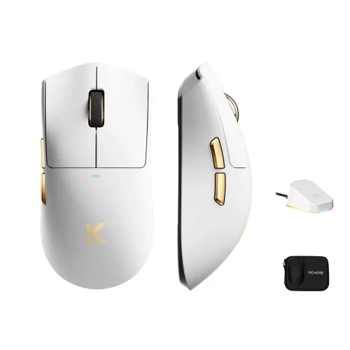 Мышь игровая беспроводная MCHOSE K7 Ultra S, белая — купить в Казахстане | neom.kz