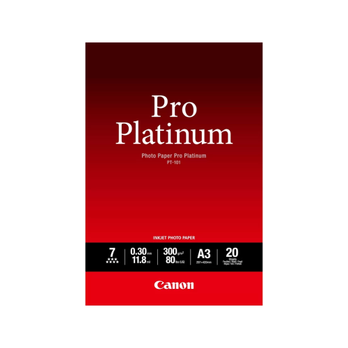 Глянцевая фотобумага Canon PT-101 Pro Platinum A3, 20 шт. – купить недорого с доставкой по Алматы и Казахстану