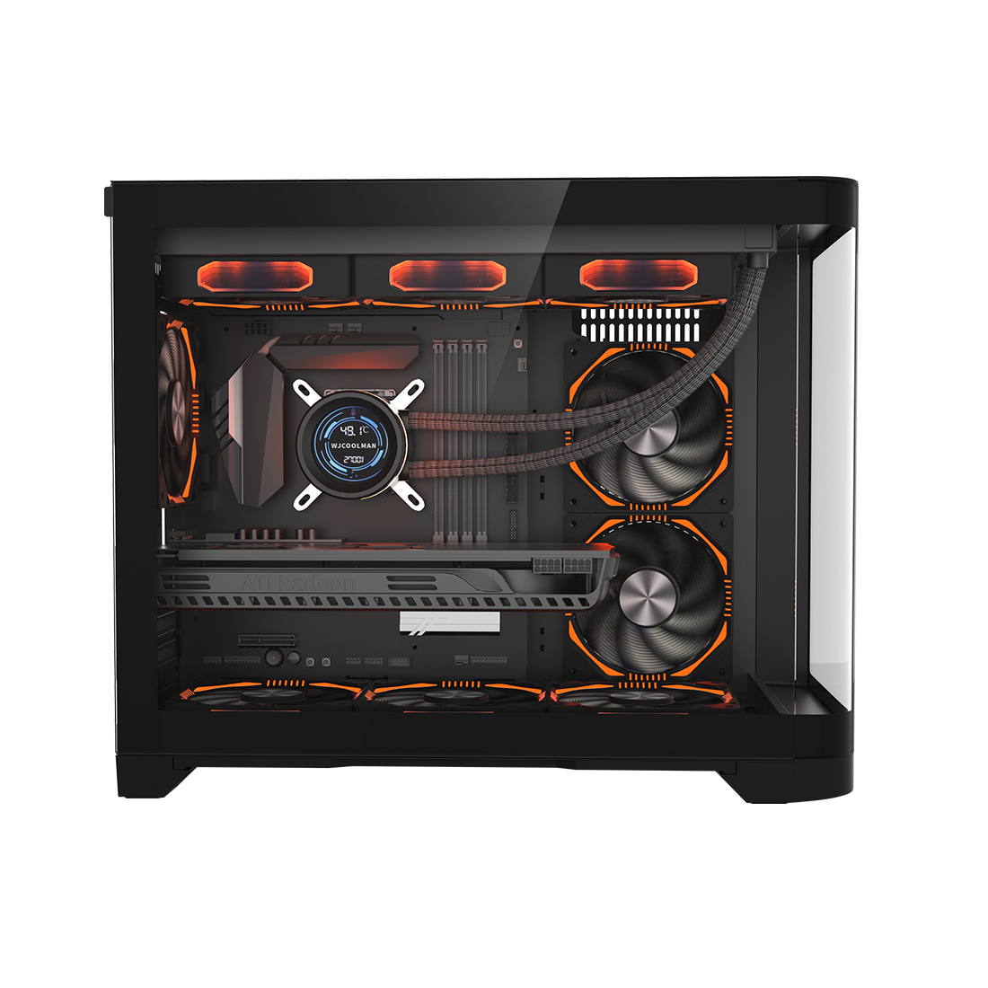 Компьютерный корпус 1STPLAYER UV6 BLACK без Б/П