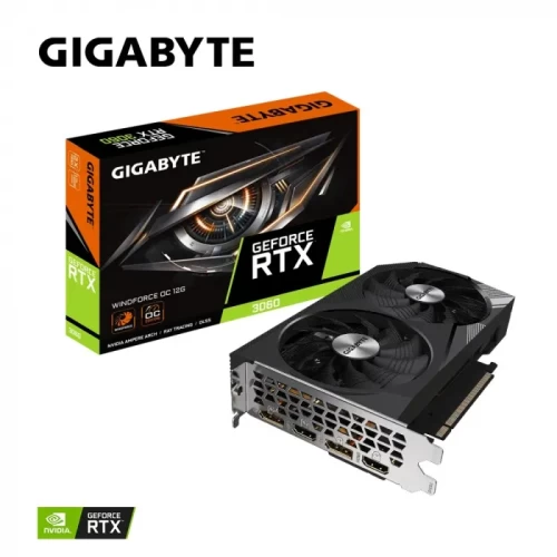 Видеокарта Gigabyte GeForce RTX 3060 Windforce OC 12GB GDDR6 (GV-N3060WF2OC-12GD 2.0)