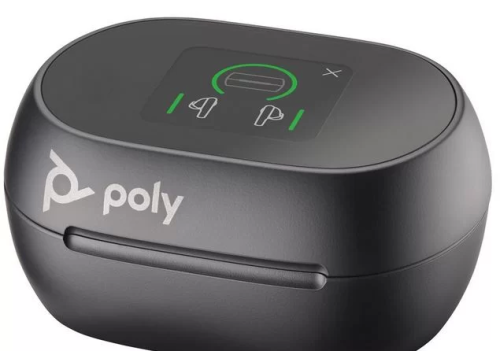 Наушники офисные TWS Poly VOYAGER FREE 60+ UC WITH TOUCHSCREEN CHARGE CASE, (COMPUTER, MOBILE & 3.5MM)/USB-C, чёрные — купить в Казахстане | neom.kz